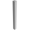 Barrier posts | steel tube 100 x 100 x 3 mm | stationary, for casting in concrete | hot-dip galvanized | with 1 eyelet
